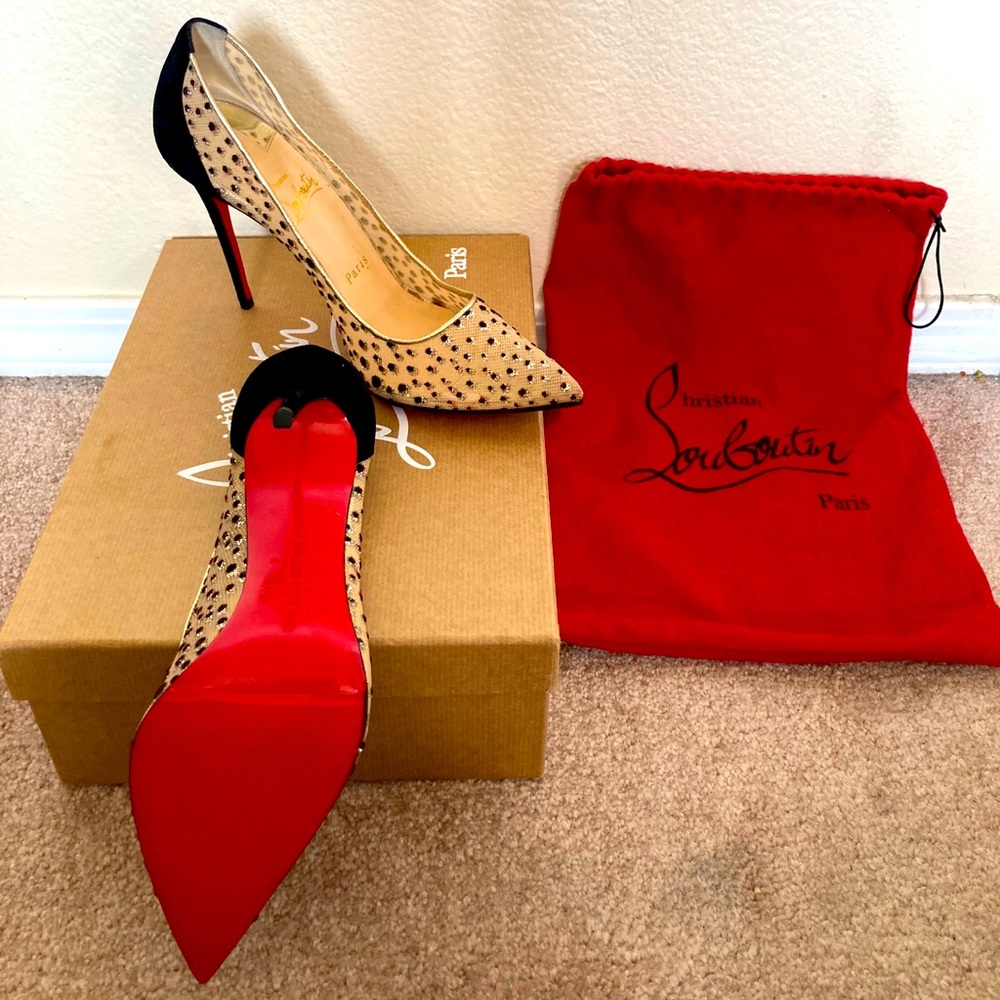Christian Louboutin Red Bottom Lace Pumps